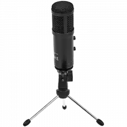 LORGAR Soner 313, Gaming Microphones, Black, USB condenser microphone with Volume Knob & Echo Kob, including 1x Microphone, 1 x 2.5M USB Cable, 1 x Tripod Stand, 1 x User Manual, body size: Φ47.4*158.2*48.1mm, weight: 243.0g