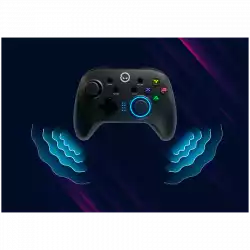 LORGAR TRIX-510, Gaming controller, Black, BT5.0 Controller with built-in 600mah battery, 1M Type-C charging cable ,6 axis motion sensor support nintendo switch ,android,PC, IOS13, PS3, normal size dongle,black