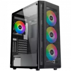 Xigmatek Master X EN46331 ATX/M-ATX/Mini-ITX, USB3.0x1+USB2.0x2, Meshed Grill FP & Left TG, 4PCS X20A Fan & LED Button Switch ARGB Fan Control PCB