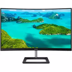 Монитор Philips 272E1CA 27" Curved 1500R WLED VA 1920x1080@@75Hz, 4ms, 250cd/m2, 3000:1, Mega Infinity DCR, Low Blue Light, Tilt, D-SUB, HDMI, DP,  Speakers, Black