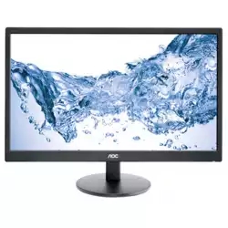Монитор AOC 23.6''(59,9cm) LED E2470SWHE (23.6'', 16:9, 1920x1080, LED, 250 cd/m2, 20.000.000 : 1, 5 ms, 170/160°, VGA, 2x HDMI, Black, Warranty 3y)