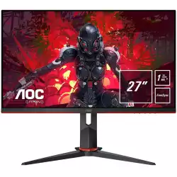 Монитор AOC 27G2U5/BK 27'' WLED Gaming, 75Hz, 1 ms, FreeSync, IPS Panel, 1920x1080, 250cd/m2, 1000:1, 2xHDMI, Displayport, 4xUSB 3.0, Speakers, Height adjustable, Pivot, Swivel, VESA