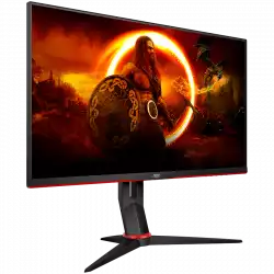Монитор AOC LED 24G2U IPS Gaming (23.8“, 16:9, 1920x1080, IPS, 144Hz, 250 cd/m², 1000:1, 20M:1, 1 ms, 178/178°, VGA, 2xHDMI, DP, 4 x USB 3.0, Speakers, Tilt, Swivel, H. Adjust, VESA, Frameless) Black-Red, 3y