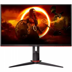 Монитор AOC LED 24G2U IPS Gaming (23.8“, 16:9, 1920x1080, IPS, 144Hz, 250 cd/m², 1000:1, 20M:1, 1 ms, 178/178°, VGA, 2xHDMI, DP, 4 x USB 3.0, Speakers, Tilt, Swivel, H. Adjust, VESA, Frameless) Black-Red, 3y
