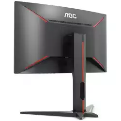 Монитор AOC LED C24G1 Curved Gaming (24“, 16:9, 1920x1080, VA, 144Hz, 250 cd/m², 3000:1, 80M:1, 1 ms, 178/178°, VGA, 2xHDMI, DP, Audio OUT, Tilt: -5/+35°, Swivel, Tilt, H. Adjust, VESA, Ergonomic, Borderless, 1500R curvature) Black-Red, 3y