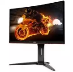 Монитор AOC LED C24G1 Curved Gaming (24“, 16:9, 1920x1080, VA, 144Hz, 250 cd/m², 3000:1, 80M:1, 1 ms, 178/178°, VGA, 2xHDMI, DP, Audio OUT, Tilt: -5/+35°, Swivel, Tilt, H. Adjust, VESA, Ergonomic, Borderless, 1500R curvature) Black-Red, 3y