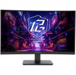 Монитор Asrock Curved Gaming, 27" QHD(2560x1440) VA, Anti-Glare, 180 Hz, 132% sRGB, 5000:1, 16:9, 300 cd/m², 178º/178º, 1ms (MPRT), AMD FreeSync, Flicker-free, Tilt, VESA, 2x 2W Speakers, 2x HDMI 2.0, 1x DP 1.4, 1x Audio Jack (3.5mm), 3Y