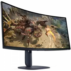 Монитор DELL Alienware 34 Curved Gaming AW3425DWM, 34" WQHD 3440x1440 at 180Hz, 21:9, 95% DCI-P3 (CIE 1976), 1 ms, 400 cd/m2(peak), 3000:1, 1.07 billion colours, 178/178, 2xHDMI, DP 1.4, USB 5Gbps Type-A,1 USB 5Gbps Type-B, Height, tilt, VESA                          