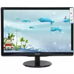 Монитор  LED Philips 193V5LSB2/10, V-line, 18.5'' 1366x768@60Hz, 16:9, TN, 5ms, 200nits, Black, 3 Years, VESA100x100/VGA/