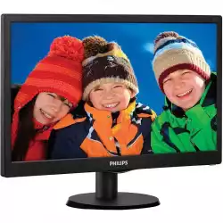 Монитор  LED Philips 203V5LSB26/10, V-line, 19.5'' 1600x900@60Hz, 16:9, TN, 5ms, 200nits, Black, 3 Years, VESA100x100/VGA/
