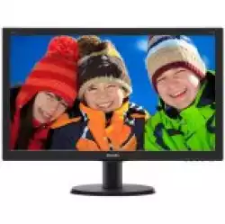 Монитор  LED Philips 240V5QDAB/00, V-line, 23.8'' 1920x1080@60Hz, 16:9, IPS, 5ms, 250nits, Black, 3 Years, VESA100x100/VGA/DVI/HDMI/