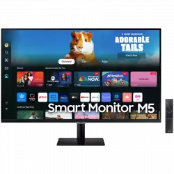 Монитор  LED Samsung LS27DM500EUXDU M5 Smart, 27'' FHD FLAT 16:9 (1920x1080) VA 60Hz, 250 cd/2, 3000:1, 4ms (GTG), 178/178, 2xHDMI, 2xUSB-A, WiFi5, Bluetooth, Tizen OS, Remote, Tilt, VESA 100x100, 2Y