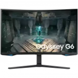 Монитор Samsung 32BG650 32" Odyssey G6 Smart, Curved 1000R, VA, 240 Hz, 1 ms GTG, 2560x1440, 350 cd/m2, 2500:1 Contrast, Eye Saver, Flicker Free, AMD FreeSync Premium Pro, DP 1.4, 2xHDMI 2.1, 2xUSB, Wi-Fi, Bluetooth, Speakers, Tizen, Black