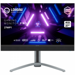 Монитор LORGAR 27MP1, UHD MiniLED Gaming Pro, 27'' (3840*2160) fast IPS flat monitor, black/milky grey                          
