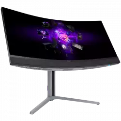 Монитор LORGAR 34MP1, UWQHD MiniLED Gaming Pro, 34'' (3440*1440) VA curved monitor, black/milky grey