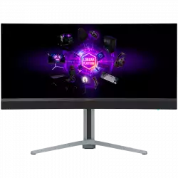 Монитор LORGAR 34MP1, UWQHD MiniLED Gaming Pro, 34'' (3440*1440) VA curved monitor, black/milky grey