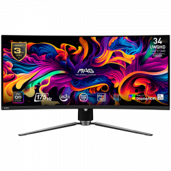 Монитор MSI MAG 341CQP QD-OLED Curved Gaming, 34