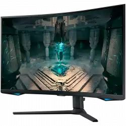 Монитор  LED Samsung LS32BG650EUXEN Odyssey G65B, 32'' WQHD Curved 1000R 16:9 (2560x1440) VA 240Hz, 350 cd/2, 2500:1, HDR600, 1ms (GTG), 178/178, FS Premium Pro, G-Sync Compatible, 2xHDMI 2.1, 1xDP 1.4, 1xUSB 3.0, 1xUSB 2.0, RJ-45, WiFi, BT, Speakers 2x5W, Tilt/Swivel/Pivot/HeightAdj (120mm), VESA 100x100, 2Y