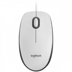 LOGITECH M100 Corded Mouse-WHITE