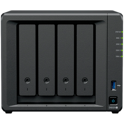 Мрежов сторидж Synology NAS DS925+, за 4 диска, AMD Ryzen V1500B, 4GB DDR4 SODIMM