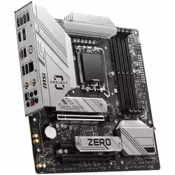 MSI B760M PROJECT ZERO, mATX, Socket LGA 1700, Dual Channel DDR5 7800+(OC)MHz, 2x PCIe x16 slots, 2x M.2 slots, 1x HDMI, 1x DP, 4xUSB 2.0, 3xUSB 10Gbps Type A, 1xUSB 20Gbps Type C, 7.1 HD Audio, 2.5Gbps LAN MSI B760M PROJECT ZERO, mATX, Socket LGA 1700, Dual Channel DDR5 7800+(OC)MHz, 2x PCIe x16 slots, 2x M.2 slots, 1x HDMI, 1x DP, 4xUSB 2.0, 3xUSB 10Gbps Type A, 1xUSB 20Gbps Type C, 7.1 HD Audio, 2.5Gbps LAN