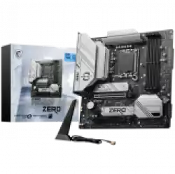 MSI B760M PROJECT ZERO, mATX, Socket LGA 1700, Dual Channel DDR5 7800+(OC)MHz, 2x PCIe x16 slots, 2x M.2 slots, 1x HDMI, 1x DP, 4xUSB 2.0, 3xUSB 10Gbps Type A, 1xUSB 20Gbps Type C, 7.1 HD Audio, 2.5Gbps LAN