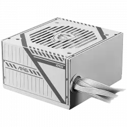 MSI MAG A650BNL WHITE Power Supply 650W, 80 PLUS Bronze, 120mm low noise Fan, Protections: OCP/OVP/OPP/OTP/SCP, Active PFC Design, Flat Cable Equipment, Dimensions: 150mmx140mmx86mm, 5Y Warranty