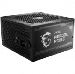 MSI MAG A850GL PCIE5, 850W, 80 Plus Gold, 120mm Fluid Dynamic Bearing Fan, Protections: OCP/OVP/OPP/OTP/SCP, Dimensions: 150mmx140mmx86mm, 7Y Warranty