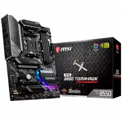 MSI MAG B550 TOMAHAWK,ATX,Socket AM4,AMD B550 Chipset,4 DIMMs, Dual Channel DDR4 up to 5100+(OC)MHz,1x PCIe 4.0/ 3.0 x16 slot,2x M.2 slots,2xUSB 3.2 Gen 2 (1x Type-C),2xUSB 3.2 Gen 1,2xUSB 2.0,1x HDMI,1x DP,2.5G+1G LAN,7.1 Audio,3y warranty