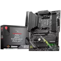 MSI MAG B550 TOMAHAWK MAX WIFI, ATX, Socket AM4, Dual Channel DDR4, 2x PCIe x16 slots, 2x M.2 slots, 1x HDMI, 1x DP, 2x USB 3.2 Gen 2, 2x USB 3.2 Gen 1, 4x USB 2.0 ports, 7.1 HD Audio, 2.5Gbps LAN, 3Y MSI MAG B550 TOMAHAWK MAX WIFI, ATX, Socket AM4, Dual Channel DDR4, 2x PCIe x16 slots, 2x M.2 slots, 1x HDMI, 1x DP, 2x USB 3.2 Gen 2, 2x USB 3.2 Gen 1, 4x USB 2.0 ports, 7.1 HD Audio, 2.5Gbps LAN, 3Y