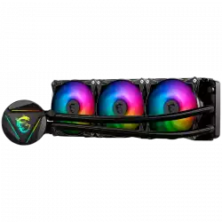 MSI MAG CORELIQUID 360R V2 WHITE Liquid Cooler, 3x 120mm ARGB 2000rpm PWM Fans, ARGB Block, Radiator Pump Design, Rotatable Blockhead, Intel LGA 115x/1200/1700/1366/2011/2066, AMD AM5/AM4/FM2+/FM2/FM1/AM3+/AM3/AM2+/AM2/TR4/sTRX4/SP3, 3Y Warranty