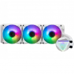 MSI MAG CORELIQUID 360R V2 WHITE Liquid Cooler, 3x 120mm ARGB 2000rpm PWM Fans, ARGB Block, Radiator Pump Design, Rotatable Blockhead, Intel LGA 115x/1200/1700/1366/2011/2066, AMD AM5/AM4/FM2+/FM2/FM1/AM3+/AM3/AM2+/AM2/TR4/sTRX4/SP3, 3Y Warranty