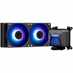 MSI MAG CORELIQUID A15 240, 2x120mm Pre-installed ARGB Daisy Chain Fans, Adjustable Offset Kit, Replacable Top Cover, Copper Base Intel LGA 1700/1851, AMD AM5/AM4, 3Y Warranty                          