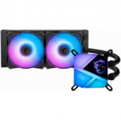 MSI MAG CORELIQUID C240 Liquid Cooler, 2x 120mm ARGB 2000rpm PWM Fans, ARGB Block, Radiator Pump Design, Intel LGA 115x/1200/1700/1366/2011/2066; AMD AM5/AM4/FM2+/FM2/FM1/AM3+/AM3/AM2+/AM2, 3Y Warranty