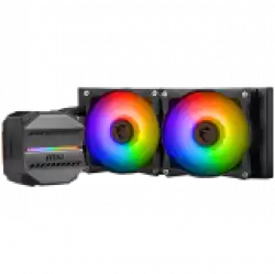 MSI MAG CORELIQUID M240 Liquid Cooler, 2x 120mm ARGB PWM Fans, ARGB Block, Intel LGA 115x/1200/1700/1366/2011/2011-3/2066, AMD AM5/AM4, 3Y Warranty