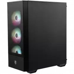 MSI MAG FORGE 112R, Mid-Tower, ATX/M-ATX/ITX, 2x USB 3.2 Gen 1 Type-A, 1x Audio/1x Mic, Insta-light Loop Button, ARGB Hub, 4x 120mm ARGB Fans, 4mm Tempered Glass