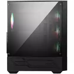 MSI MAG FORGE 112R, Mid-Tower, ATX/M-ATX/ITX, 2x USB 3.2 Gen 1 Type-A, 1x Audio/1x Mic, Insta-light Loop Button, ARGB Hub, 4x 120mm ARGB Fans, 4mm Tempered Glass