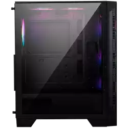 MSI MAG FORGE 120A AIRFLOW, Mid-Tower, ATX/M-ATX/ITX, 2x USB 3.2 Gen 1 Type-A, 1x Audio/1x Mic, LED On/Off Button, ARGB Hub, 6x 120mm ARGB Fans, Mesh Panel, 4mm Tempered Glass