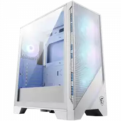 MSI MAG FORGE 320R AIRFLOW WHITE, Mid-Tower, ATX/M-ATX/ITX, 2x USB 3.2, 1x Audio/Mic, LED Button, ARGB Hub, 4x 120mm ARGB Fans, Mesh Panel, Tempered Glass, White