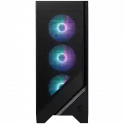 MSI MAG FORGE 321R AIRFLOW, Mid-Tower, ATX/M-ATX/ITX, 2x USB 3.2, 1x USB 3.2 Gen 2x2 Type-C, 1x Audio/Mic, LED Button, ARGB Hub, 4x 120mm ARGB Fans, Mesh Panel, Tempered Glass, Black