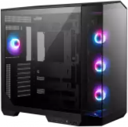 MSI MAG PANO 100R PZ, Mid-Tower, ATX/M-ATX/ITX, 2x USB 3.2, 1x USB Type-C 20Gbps, 1x Audio/Mic, LED Button, 3x 120mm Reverse Blade ARGB + 1x 120mm ARGB Fans, ARGB Fan Hub, Mesh Panel, Tempered Glass, Black