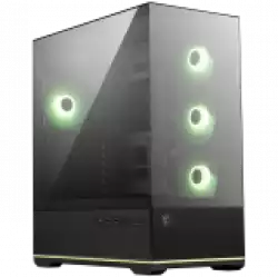 MSI MAG PANO 110R PZ, Mid-Tower, ATX/M-ATX/ITX, 2x USB 3.2, 1x USB Type-C 20Gbs, 1x Audio/Mic, LED Button, ARGB Hub, 4x 120mm ARGB Fans, ARGB Fan Hub, Mesh Panel, Tempered Glass, Black