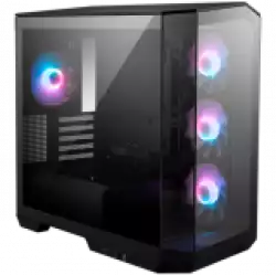 MSI MAG PANO M100R PZ, Micro - ATX Tower, M-ATX(Back-connect supported) / ITX, 1x USB 3.2 Gen 1 Type-A, 1xUSB 3.2 Gen2x2 Type- C, 1x Audio/1x Mic, LED Switch Loop Button, Power Button, 4x 120mm ARGB Fans, 270-degree panoramic tempered glass