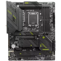 MSI MAG Z790 TOMAHAWK MAX WIFI, ATX, Socket LGA 1700, Dual Channel DDR5 7800+(OC)MHz, 2x PCIe x16 slots, 4x M.2 slots, 1x HDMI, 1x DP, 2x USB 3.2 Gen1, 1x USB 3.2 Gen2, 4x USB 2.0, Type-C, 7.1 HD Audio, 2.5Gbps LAN