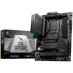 MSI MAG Z790 TOMAHAWK WIFI DDR4, ATX, Socket LGA 1700, Dual Channel DDR4 5333+(OC)MHz, 2x PCIe x16 slots, 4x M.2 slots, 1x HDMI, 1x DP, 2x USB 3.2 Gen1, 1x USB 3.2 Gen2, 4x USB 2.0, Type-C, 7.1 HD Audio, 2.5Gbps LAN