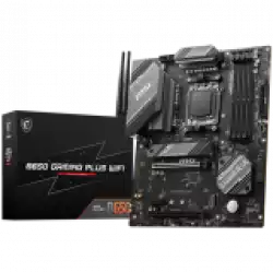MSI Main Board Desktop B650 Gaming Plus WIFI, AM5, 4x DDR5, HDMI, DP, 2x PCI-E x16, 1x PCI-E x1,3xM.2, 4xSATA 6G, 4x USB 2.0, 4x USB 3.2 Gen1 Type A, 3x USB 3.2 Gen2 Type A,1x USB 3.2 Gen2 Type C,1x USB 3.2 Gen2x2 Type C, 2.5GLAN,Wi-Fi 6E, BT5.3 ATX