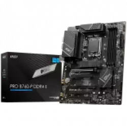 MSI Main Board Desktop PRO B760-P DDR4 II (LGA 1700, 4xDDR4,max 5333 OC, 5xPCI-E X16, 4xSATA6g, 2xM.2, RAID, 6xUSB3.2 Gen1, 4xUSB2.0, DP, HDMI, 7.1 Audio, 2.5LAN) ATX