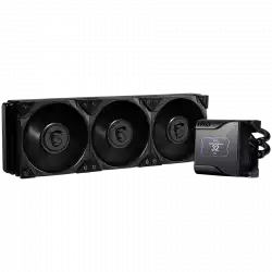 MSI MEG CORELIQUID S360, 2.4” Customizable IPS Display, 3x MEG SILENT GALE P12 2000rpm PWM Fans, VRM Fan, Intel LGA 115x/1200/1700/2011/2066, AMD AM5/AM4/AM3+/AM3/AM2+/AM2/FM2+/FM2/FM1/TR4/sTRX4/SP3, 5Y Warranty