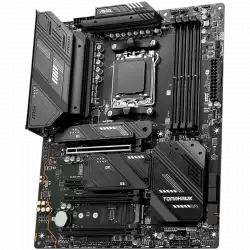 MSI MEG X670E TOMAHAWK WIFI, ATX, Socket AM5, 4xDDR5 Dual Channel DDR5 up to 6000(OC)MHz, 3x PCIe 3.0 16 slots, 4x M.2 slots, 4x USB 2.0, 1x USB 3.2 Gen 2, 4x USB 3.2 Gen 1, Type-C, 4x EX Debug LED, 7.1 HD Audio, 2.5G LAN, WiFI 6E, BT, 3Y