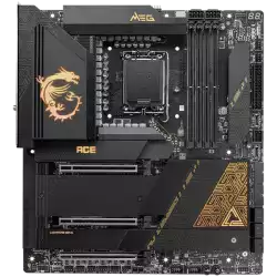 MSI MEG Z790 ACE, Socket 1700, Dual Channel DDR5 7800+MHz (OC), 3x PCIe x16 slot, 5x M.2 slot, 1x Type-C DP, 7x USB 3.2 Gen 2, 1x USB 3.2 Gen2 Type C, Thunderbolt 4, 7.1 HD Audio, 2x 2.5Gbps LAN, WIFI, BT, 3Y